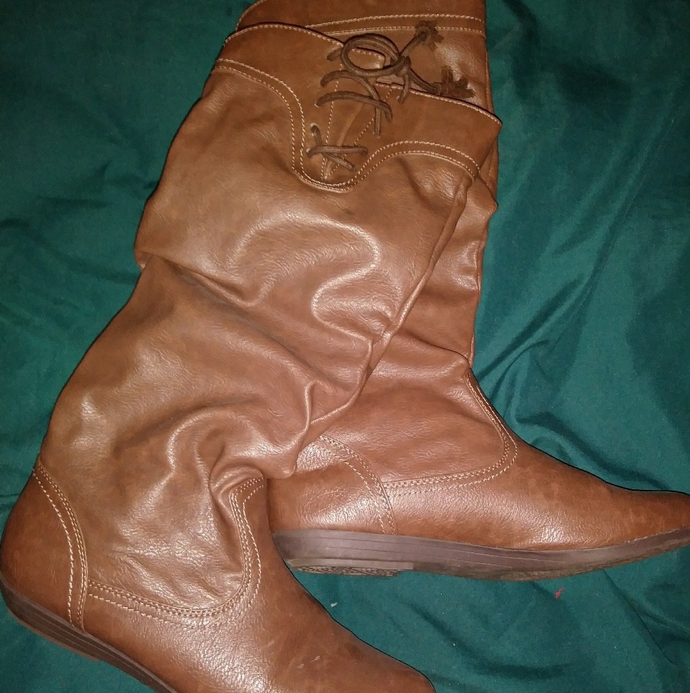 Brown Below the Knee Boots